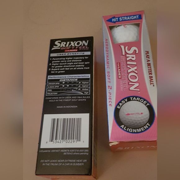 SRIXON *BNIB* Two (2) Box Sleeves LADIES Golf Balls * NEW Never Used - Picture 3 of 8